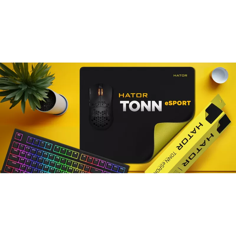 Pelėdų kilimėlis HATOR Tonn eSport, juodas