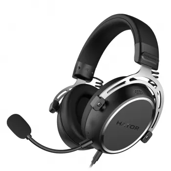 Ausinės HATOR HYPERGANG 3 Hi-Res, laidinės, lankelio, USB Type-C / USB Type-A, juodos