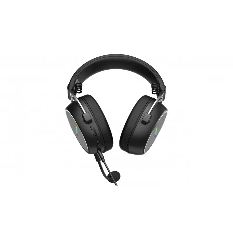 Ausinės HATOR Hypergang 3 USB, laidinės ir belaidės, USB tipo C / A, Bluetooth, juodos