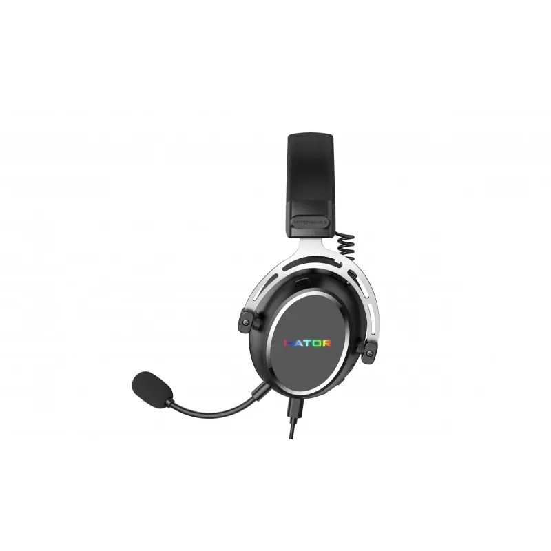 Ausinės HATOR Hypergang 3 USB, laidinės ir belaidės, USB tipo C / A, Bluetooth, juodos
