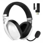 Ausinės HATOR Hyperpunk 3 Wireless, belaidės ir laidinės, USB-C / USB-A, Bluetooth, baltos