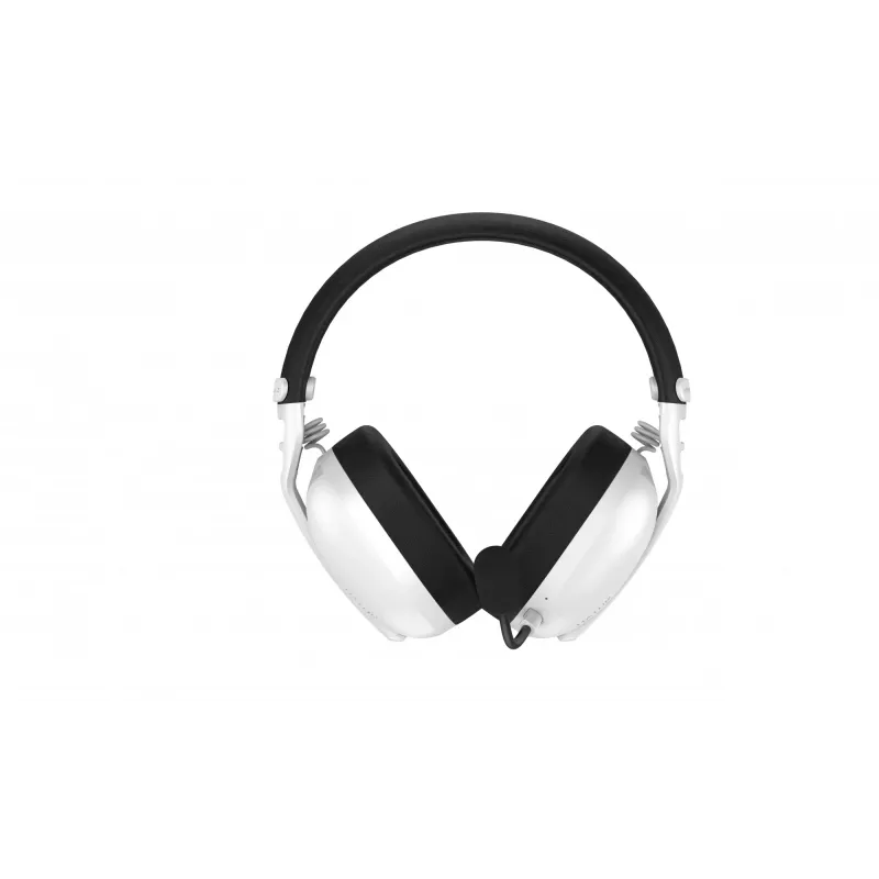 Ausinės HATOR Hyperpunk 3 Wireless, belaidės ir laidinės, USB-C / USB-A, Bluetooth, baltos