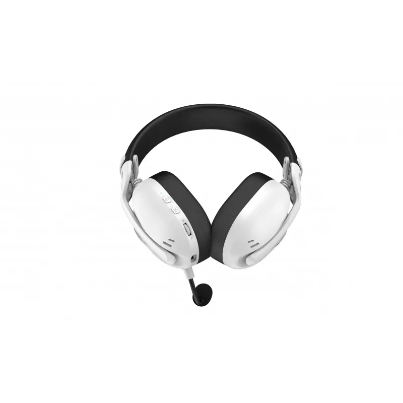 Ausinės HATOR Hyperpunk 3 Wireless, belaidės ir laidinės, USB-C / USB-A, Bluetooth, baltos