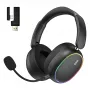 HATOR Phoenix 2 Wireless ausinės su mikrofonu, žaidimams, belaidės / laidinės, USB Type-C / USB Type-A, Bluetooth, juodos