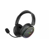 HATOR Phoenix 2 Wireless ausinės su mikrofonu, žaidimams, belaidės / laidinės, USB Type-C / USB Type-A, Bluetooth, juodos