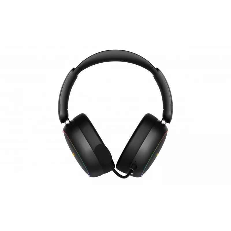 HATOR Phoenix 2 Wireless ausinės su mikrofonu, žaidimams, belaidės / laidinės, USB Type-C / USB Type-A, Bluetooth, juodos