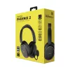 HATOR Phoenix 2 Wireless ausinės su mikrofonu, žaidimams, belaidės / laidinės, USB Type-C / USB Type-A, Bluetooth, juodos
