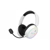 HATOR Phoenix 2 Wireless ausinės su mikrofonu, belaidės ir laidinės, žaidimams, USB Type-C / USB Type-A, Bluetooth, baltos