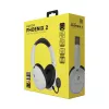 HATOR Phoenix 2 Wireless ausinės su mikrofonu, belaidės ir laidinės, žaidimams, USB Type-C / USB Type-A, Bluetooth, baltos