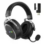 Belaidės ausinės HATOR Hypergang 3 Wireless, USB Type-C / USB Type-A, Bluetooth, juodos