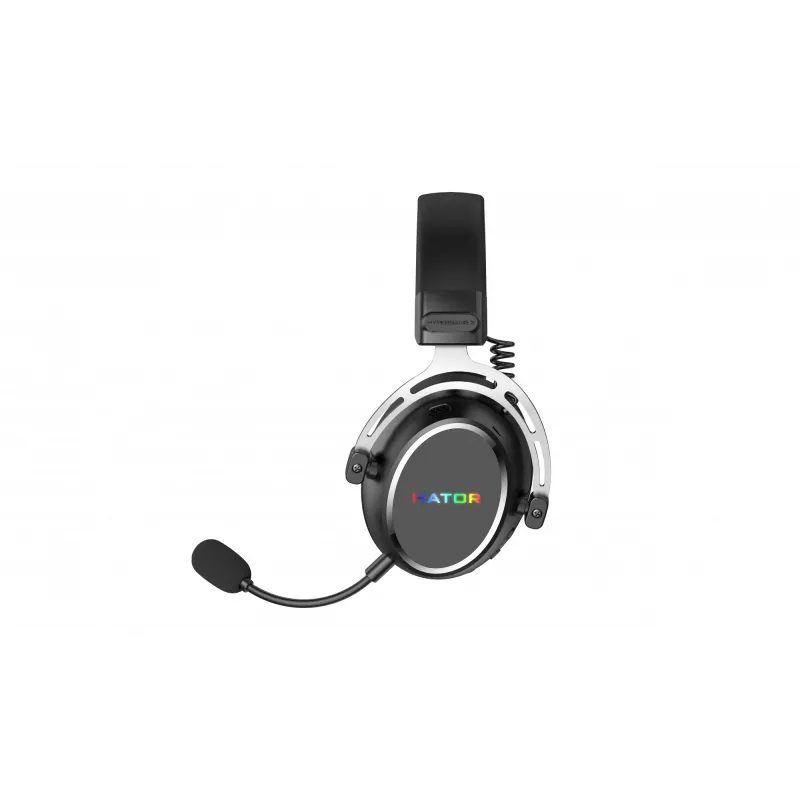Belaidės ausinės HATOR Hypergang 3 Wireless, USB Type-C / USB Type-A, Bluetooth, juodos