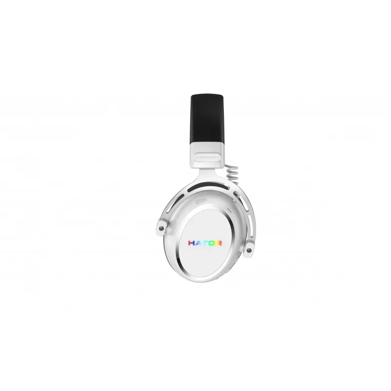 Ausinės HATOR Hypergang 3 Wireless belaidės, USB Type-C / USB Type-A, Bluetooth, baltos