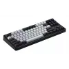HATOR Rockfall 3 TKL Wireless juoda, QMK/VIA, OMA profilio baltai-juodi klavišų dangteliai, klaviatūra su linijiniais mechaniniais karšto keitimo jungikliais, US ANSI išdėstymas (HTK850)