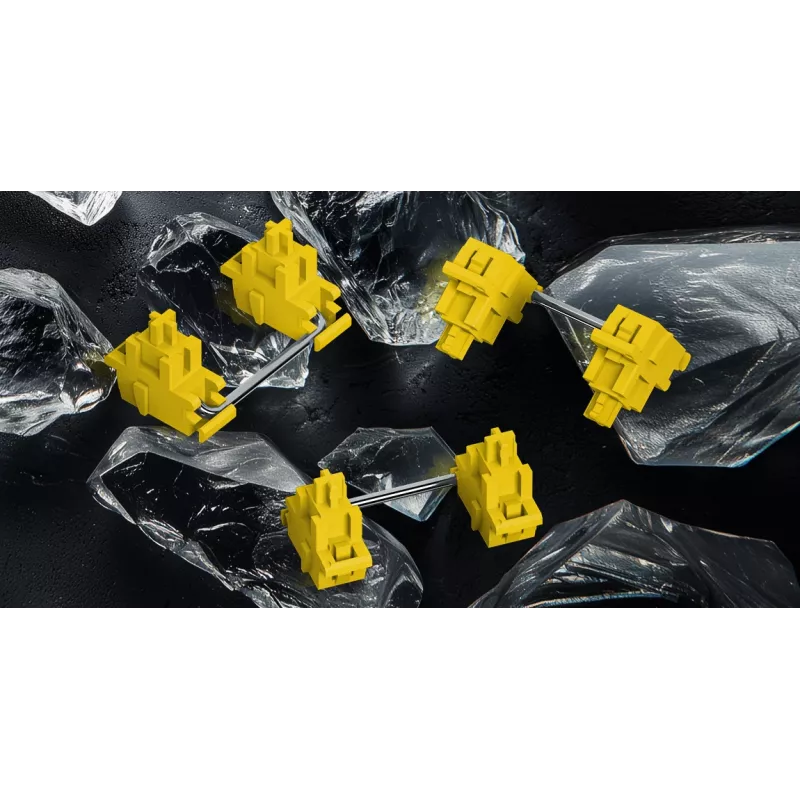 HATOR Rockfall 3 TKL Wireless juoda, QMK/VIA, OMA profilio baltai-juodi klavišų dangteliai, klaviatūra su linijiniais mechaniniais karšto keitimo jungikliais, US ANSI išdėstymas (HTK850)