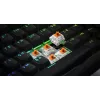 HATOR Rockfall 3 TKL Wireless juoda, QMK/VIA, OMA profilio baltai-juodi klavišų dangteliai, klaviatūra su linijiniais mechaniniais karšto keitimo jungikliais, US ANSI išdėstymas (HTK850)