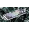 HATOR Rockfall 3 TKL Wireless juoda, QMK/VIA, OMA profilio baltai-juodi klavišų dangteliai, klaviatūra su linijiniais mechaniniais karšto keitimo jungikliais, US ANSI išdėstymas (HTK850)
