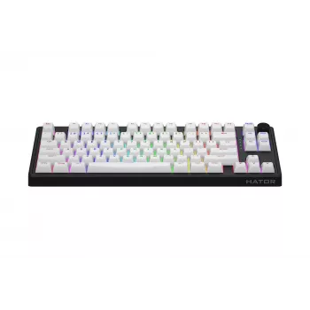 HATOR Skyfall Wireless 80 klaviatūra Gaming USB + RF belaidis + Bluetooth QWERTY JAV anglų Juoda, Balta
