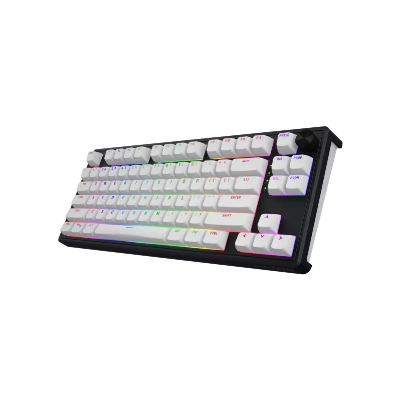HATOR Skyfall Wireless 80 klaviatūra Gaming USB + RF belaidis + Bluetooth QWERTY JAV anglų Juoda, Balta