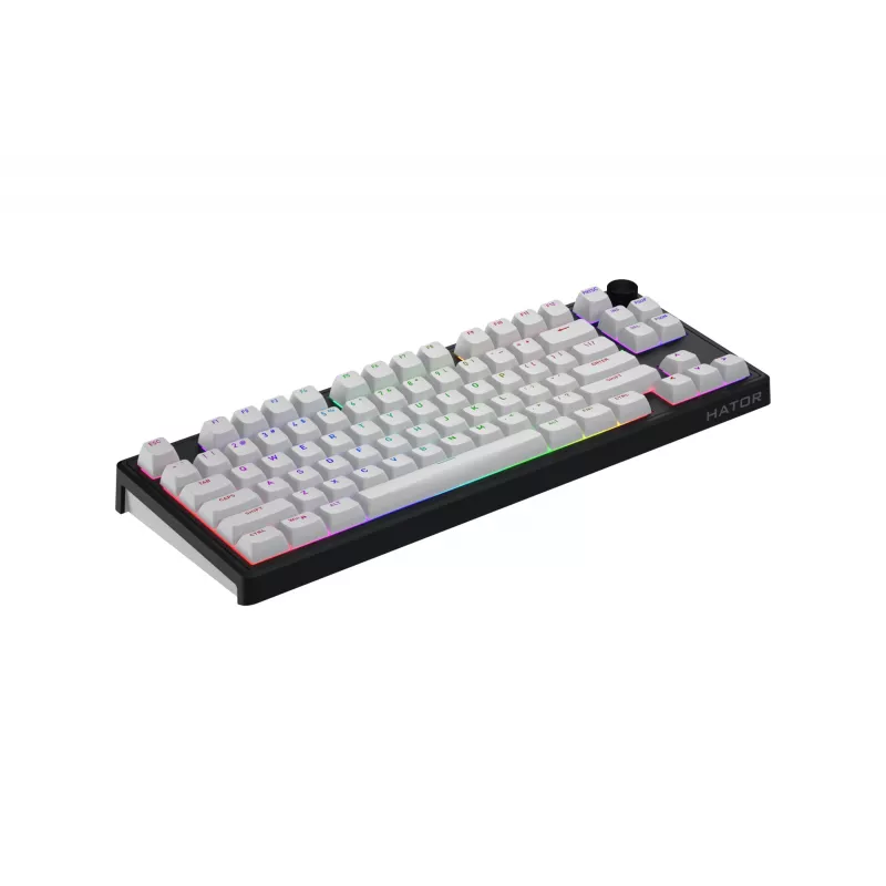 HATOR Skyfall Wireless 80 klaviatūra Gaming USB + RF belaidis + Bluetooth QWERTY JAV anglų Juoda, Balta