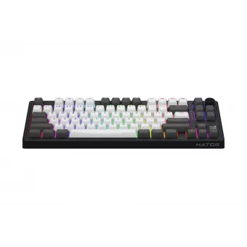 HATOR Skyfall Pro Wireless 80 klaviatūra žaidimams USB + RF Wireless + Bluetooth QWERTY JAV anglų juoda, pilka