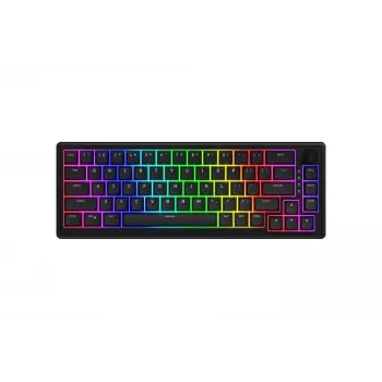HATOR Skyfall 65 laidinė mechaninė klaviatūra, USB-C, Aurum Sterling jungikliai, 70M paspaudimų, RGB, juoda, 790g