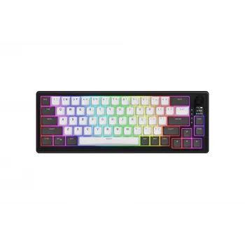 HATOR Skyfall Pro Wireless 65 klaviatūra žaidimams USB + RF belaidis + Bluetooth QWERTY JAV anglų juoda, pilka