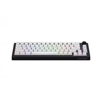 HATOR Skyfall 65 MAG ULTRA 8K klaviatūra Gaming USB QWERTY US English Juoda, Balta