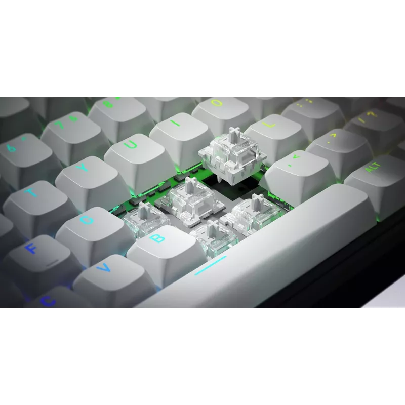 HATOR Skyfall 65 MAG ULTRA 8K klaviatūra Gaming USB QWERTY US English Juoda, Balta