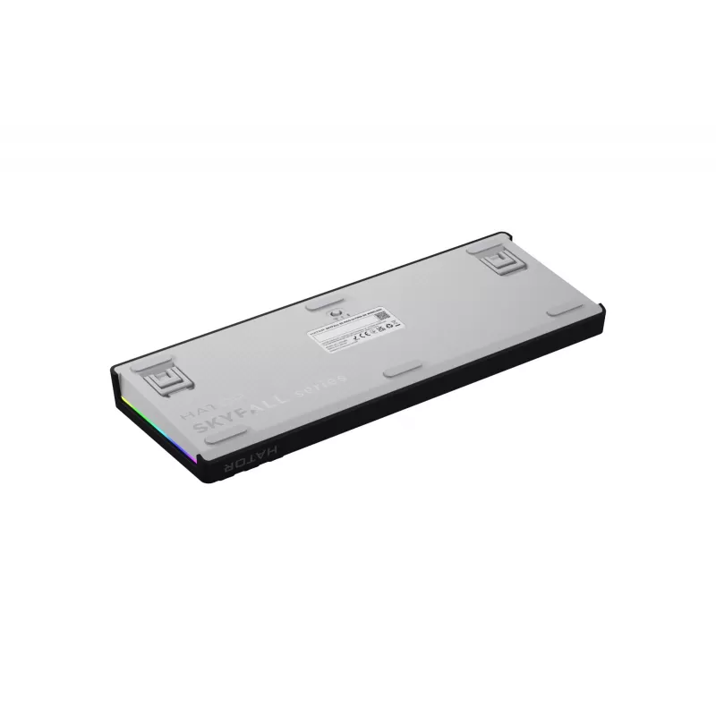 HATOR Skyfall 65 MAG ULTIMA 8K belaidė klaviatūra, žaidimams, USB + RF Wireless + Bluetooth, QWERTY JAV anglų, juoda, balta
