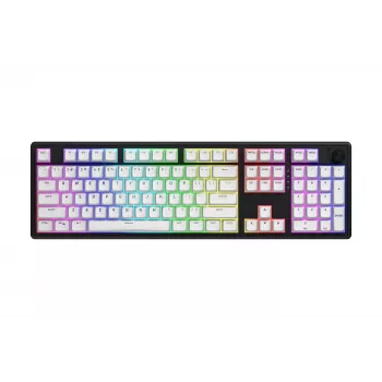 HATOR Skyfall Wireless 100 klaviatūra Gaming USB + RF Wireless + Bluetooth QWERTY US English Juoda, Balta
