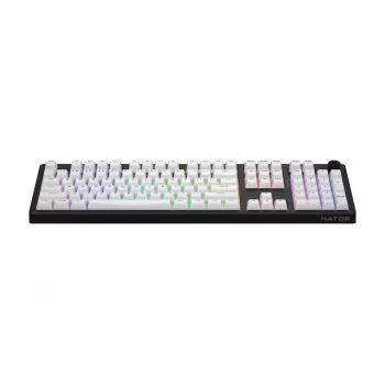 HATOR Skyfall Wireless 100 klaviatūra Gaming USB + RF Wireless + Bluetooth QWERTY US English Juoda, Balta