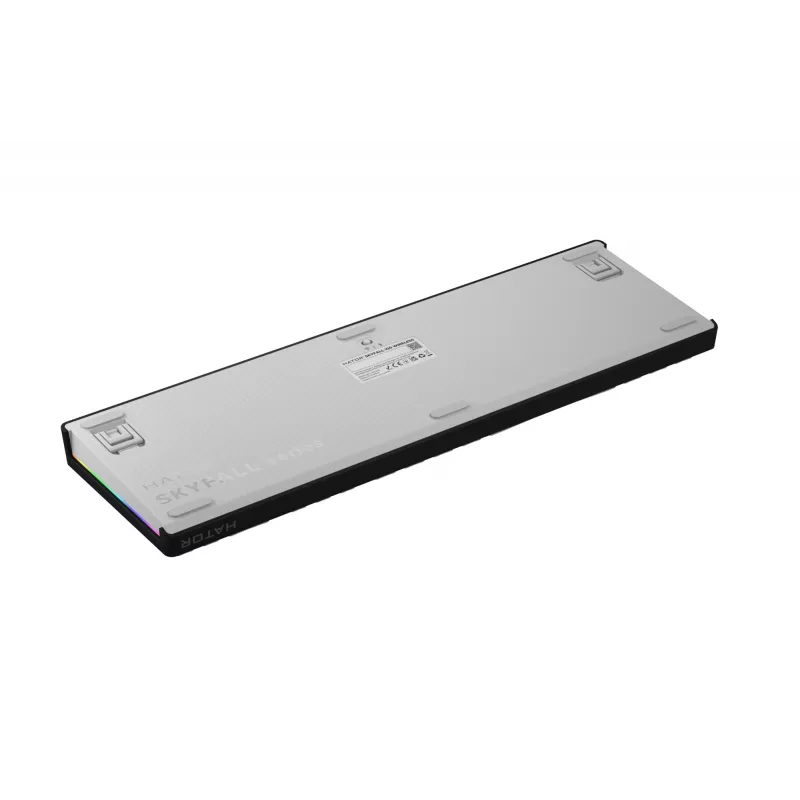 HATOR Skyfall Wireless 100 klaviatūra Gaming USB + RF Wireless + Bluetooth QWERTY US English Juoda, Balta