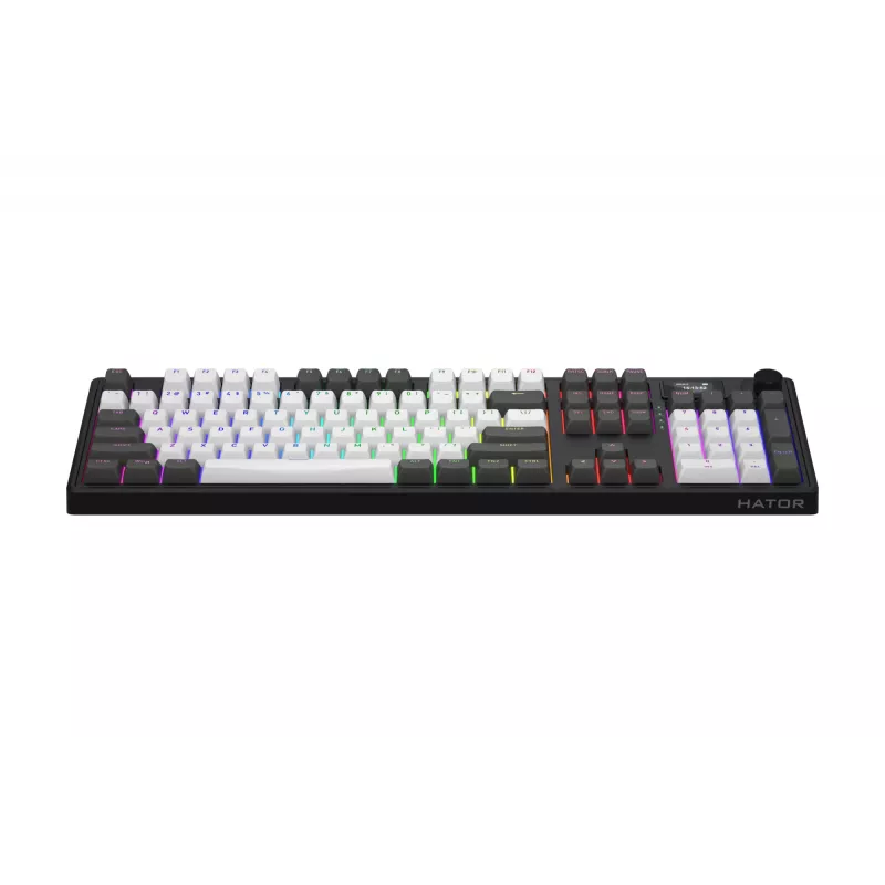 HATOR Skyfall Pro Wireless 100 klaviatūra Gaming USB + RF Wireless + Bluetooth QWERTY JAV anglų Juoda, Pilka