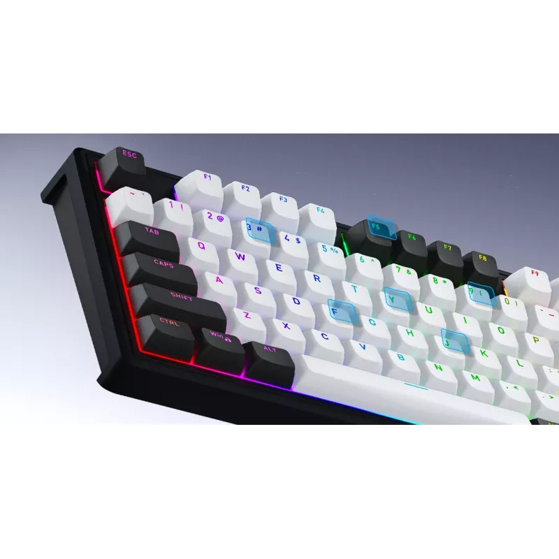 HATOR Skyfall Pro Wireless 100 klaviatūra Gaming USB + RF Wireless + Bluetooth QWERTY JAV anglų Juoda, Pilka