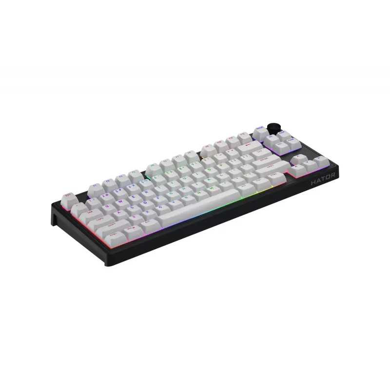HATOR Skyfall 80 MAG ULTRA 8K klaviatūra žaidimams USB QWERTY JAV anglų Juoda, Balta