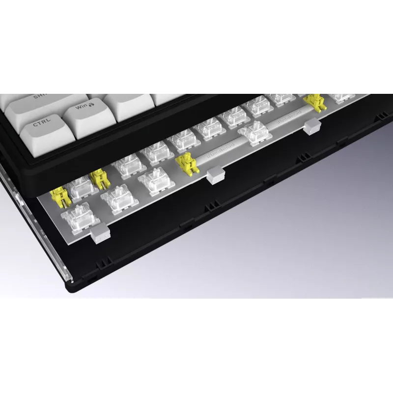 HATOR Skyfall 80 MAG ULTRA 8K klaviatūra žaidimams USB QWERTY JAV anglų Juoda, Balta