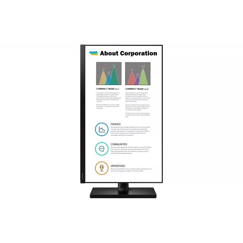 Samsung T45F monitorius kompiuteriui 68,6 cm (27 colių) 1920 x 1080 pikselių Full HD LED juodas