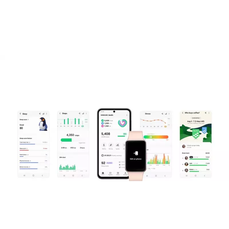 Samsung Galaxy Fit3 4.06 cm (1.6 colio) AMOLED 40 mm Skaitmeninis 256 x 402 pikseliai Liečiamas ekranas Pilka
