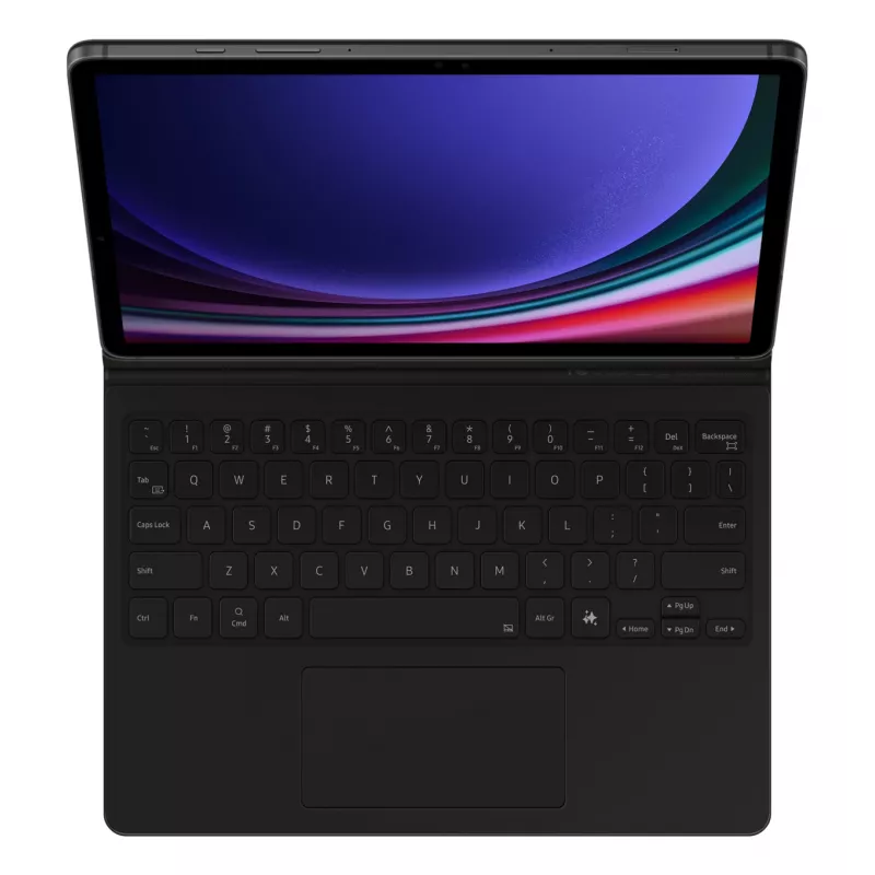 Klaviatūra Samsung EF-DX725 QWERTY anglų Touchpad Juoda