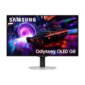 Monitorius Samsung G81SF 81,3 cm (32 colių) 4K Ultra HD OLED sidabrinis