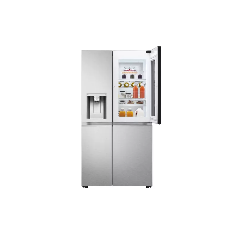 LG GSXE90MBDD šaldytuvas šalia šaldiklio, laisvai pastatomas, 628 L, nerūdijantis plienas