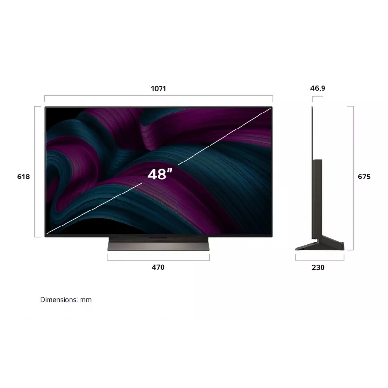 LG OLED evo AI 48 col. C5 4K išmanusis televizorius