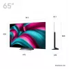 LG OLED evo AI 65 colių C5 4K išmanusis televizorius