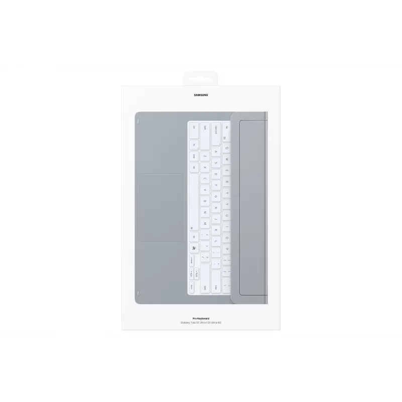 Samsung EF-DX935 klaviatūra QWERTZ vokiška sidabrinė su jutikliniu kilimėliu, skirta Galaxy Tab S11 Ultra