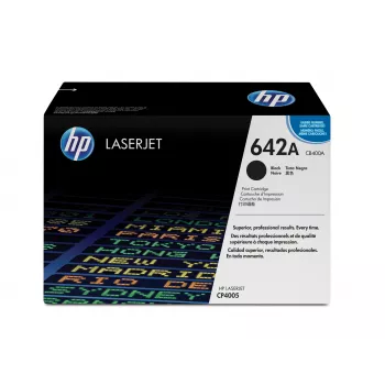 HP 642A juodi originalūs lazerinio spausdintuvo kasetės 1 vnt.