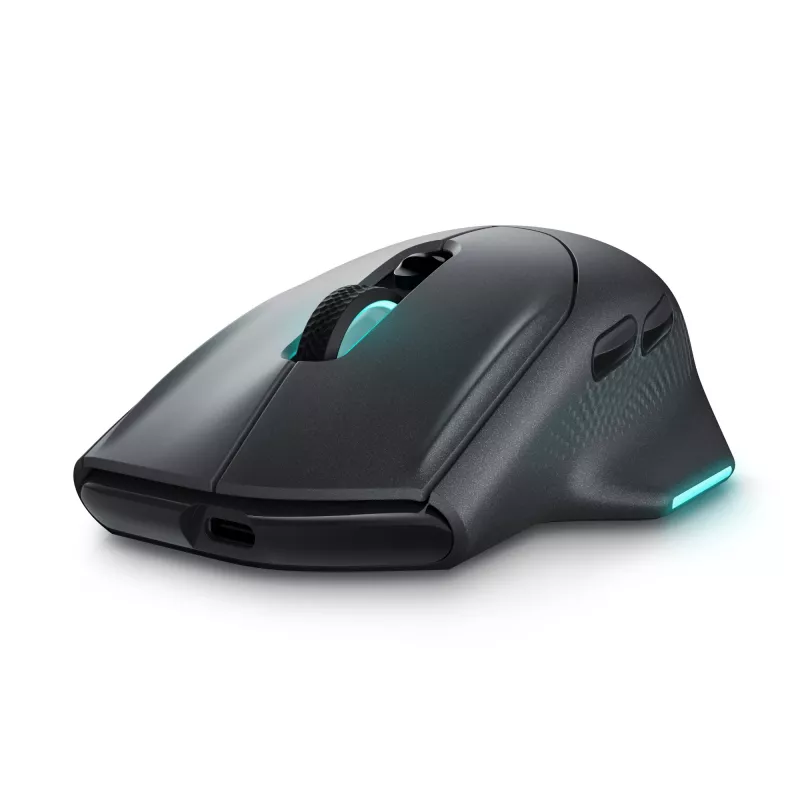 Alienware AW620M pelė, belaidė, dešinei rankai, RF + USB Type-C, optinė, 26000 DPI