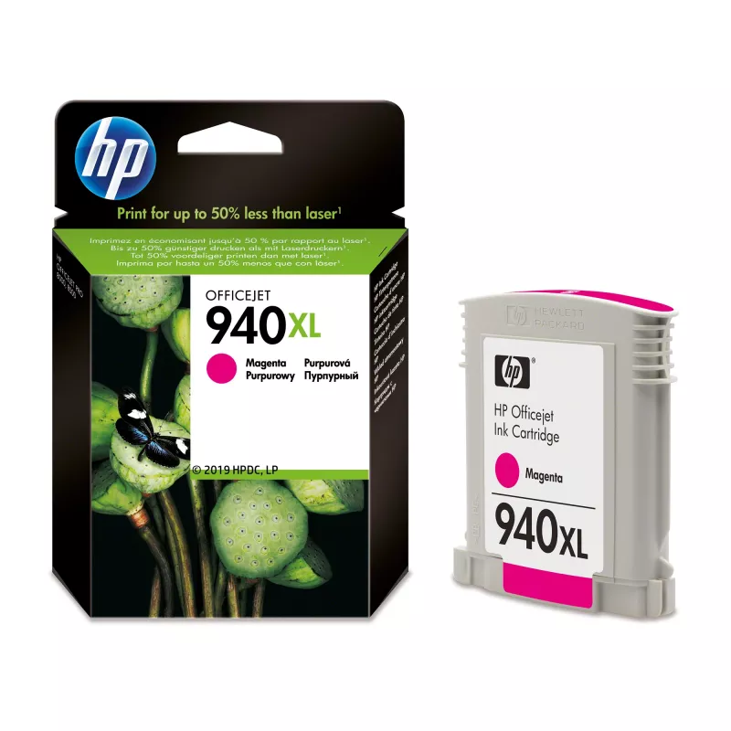 HP 940XL didelės talpos rašalinė kasetė, originali, purpurinė (magenta), 1 vnt.