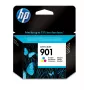 HP 901 Tri-color Original rašalo kasetė, standartinės talpos, ciangentinė, purpurinė, geltona, dažų pagrindu, 9 ml, 1 vnt., 360 puslapių
