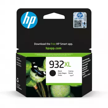 HP 932XL didelės išeigos juoda originali rašalo kasetė, juoda, 1 vnt., 1000 puslapių