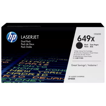 HP 649X 2 vnt. didelės talpos juodi originalūs LaserJet tonerio kasetės